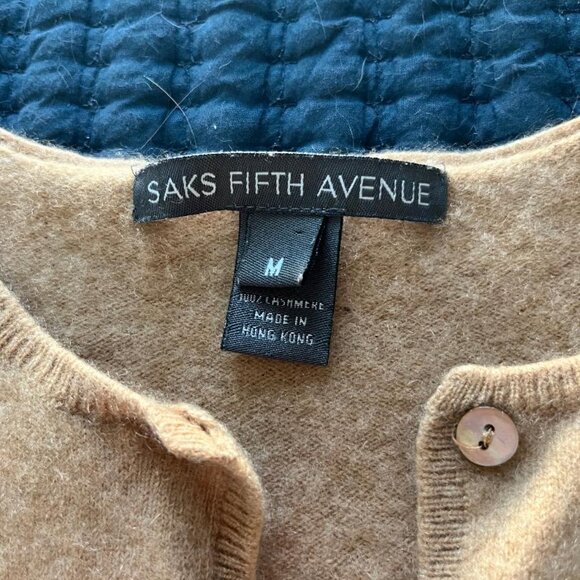 Saks Fifth Avenue Cashmere Cardigan - XS - Picture 2 of 4